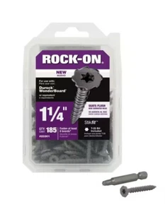 Rock On 23301 Zementplattenschrauben #9 x 1-1/4 185 Stück Fliesenunterlage Dusche Kerdi Go - Bild 1 von 4