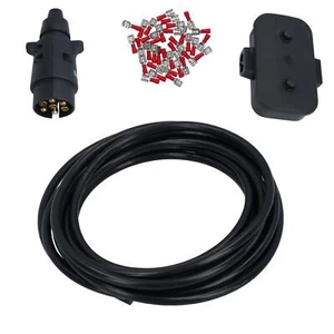 Kit de cableado eléctrico de luz de remolque enchufe, caja de conexiones, terminales de cable de 10 M - Imagen 1 de 6
