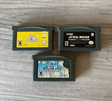 Lot of 3 Game Boy Advance GBA Games - Authentic TESTED - Super Mario / Star Wars