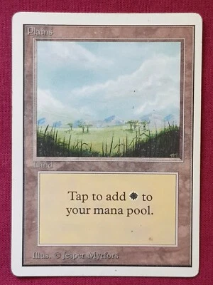Magic The Gathering UNLIMITED PLAINS A land card MTG UNL - Image 1 of 2