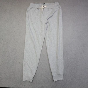 J Crew Jogger Pants Mens Medium Gray Herringbone Sweatpants Drawstring Pocket - Picture 1 of 15