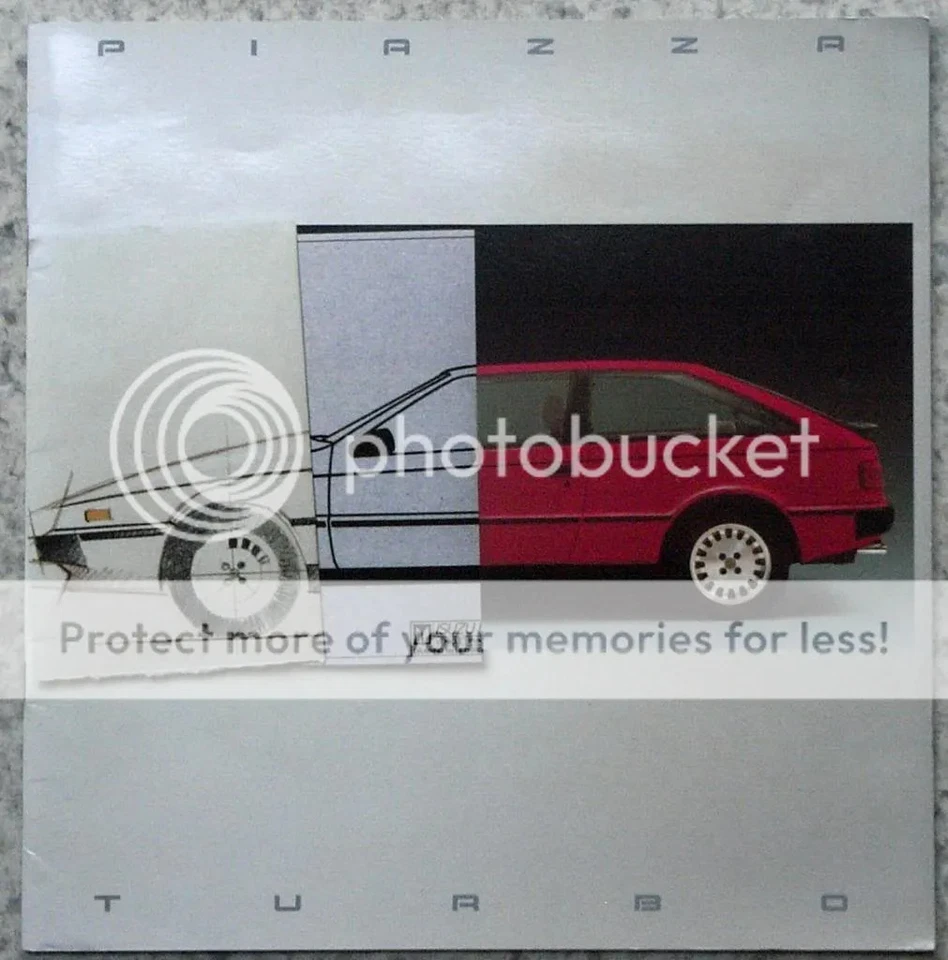 ISUZU PIAZZA TURBO Car LF Sales Brochure 1985 #ICGB/10/85 - Image 1 of 4