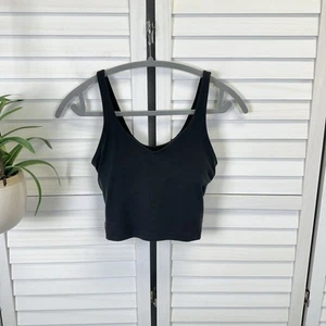 Lululemon Athletica Black Align Tank Top Soft Nulu Built In Bra NO Pads Size 4 - Picture 1 of 8