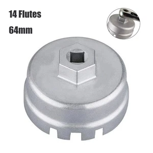 Oil Filter Cap Wrench Remover Tool 14 Flutes 64mm For Toyota Prius Corolla Lexus - Picture 1 of 8