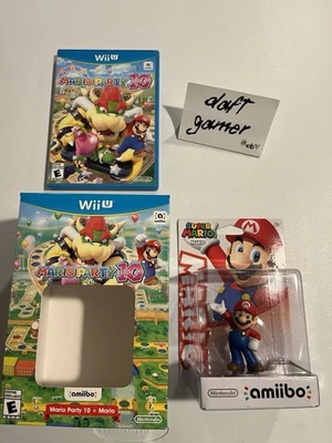 Mario Party 10 Wii U + запечатанный Mario Amiibo Nintendo Wii U коробка ПОЛНЫЙ КОМПЛЕКТ В КОРОБКЕ - Изображение 1 из 3