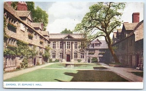 Postcard Oxford St Edmunds Hall Oxfordshire England - Picture 1 of 2