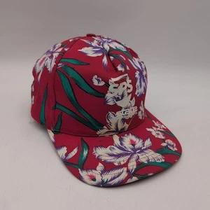 Vintage San Sun Hat Cap Snapback Hawaiian Floral Trucker SPS State Water Heaters - Picture 1 of 9