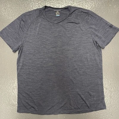 Icebreaker Mezcla de Lana Merino Cool Lite Active Top Tejido Manga Corta Hthr Azul Marino L Foto 1 de 4