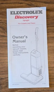 Electrolux Discovery Upright Vacuum Owner's Manual 947-882 English/French - Picture 1 of 4