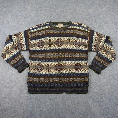VINTAGE Woolrich Sweater Mens Medium Brown Wool Cotton Blend Crewneck Pullover - Image 1 of 4
