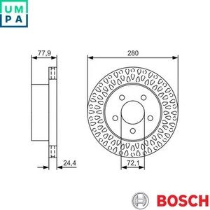 2x BRAKE DISC 0 986 479 U00 FOR JEEP WRANGLERII/CHEROKEE ERH 4.0L S01 4.0L 6cyl - Picture 1 of 6