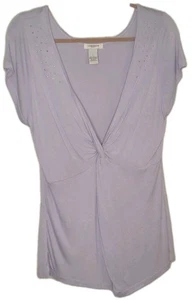 Nuevo con etiquetas Vertigo Paris Grande Lavanda Nudo Torcido Estrás 100% Viscosa  - Imagen 1 de 11