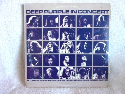 Deep Purple In Concert vinyl 2LP Original EX/VG+ 1970 and 1972 concerts Portrait - Image 1 of 3