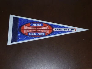 2000 FINAL FOUR MINI PENNANT MICH ST, WISC, NC, FLORIDA NR MINT - Picture 1 of 1