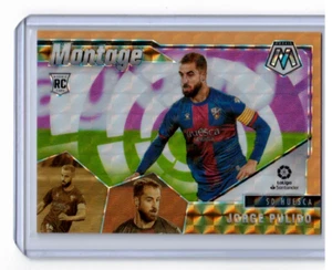 2020-21 Panini Mosaic LaLiga Montage Jorge Pulido Orange Prizm /25 Rookie Huesca - Picture 1 of 2