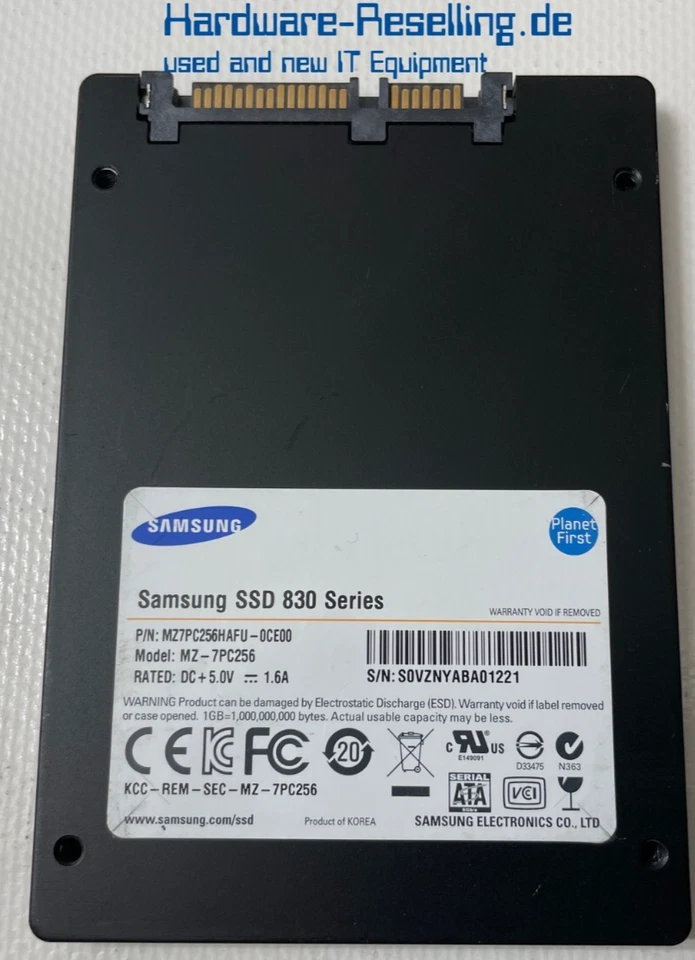 Samsung SSD 830 Série 256 Go 2,5" SATA III 6G NAND MZ-7PC256 MZ7PC256HAFU-0CE00 - Photo 1/1