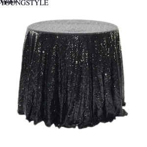 Sequin Table Cloth Glitter Banquet Wedding Party Decor Bling Tablecloth Cover - Picture 1 of 34