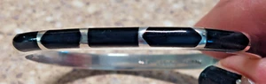 BRACCIALE VINTAGE TAXCO ARGENTO STERLING 925 E ONICE DESIGN SUD-OVEST - Foto 1 di 13