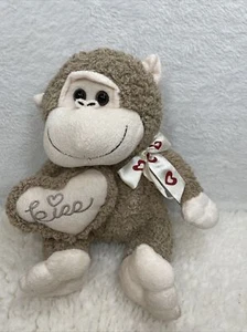 Dan Dee Collectors Choice Valentines Day Monkey Plush Stuffed animal Soft - Picture 1 of 5