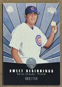 2004 Upper Deck Sweet Spot Carlos Vasquez Rookie /799 Chicago Cubs #97 - Picture 1 of 2