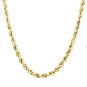 10k Hollow Rope Chain - Picture 1 of 1