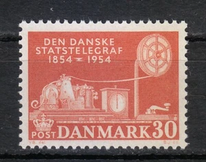 Denmark 1954 MNH MI 351 Sc 352 Telegraph Equipment of 1854 ** - Picture 1 of 2