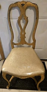 Vintage Arthur Court Gilded Tiger Lily Chair - Picture 1 of 8