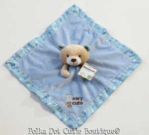 NWT Garanimals Blue Beary Cute Teddy Bear Paw Print Security Blanket - Picture 1 of 2