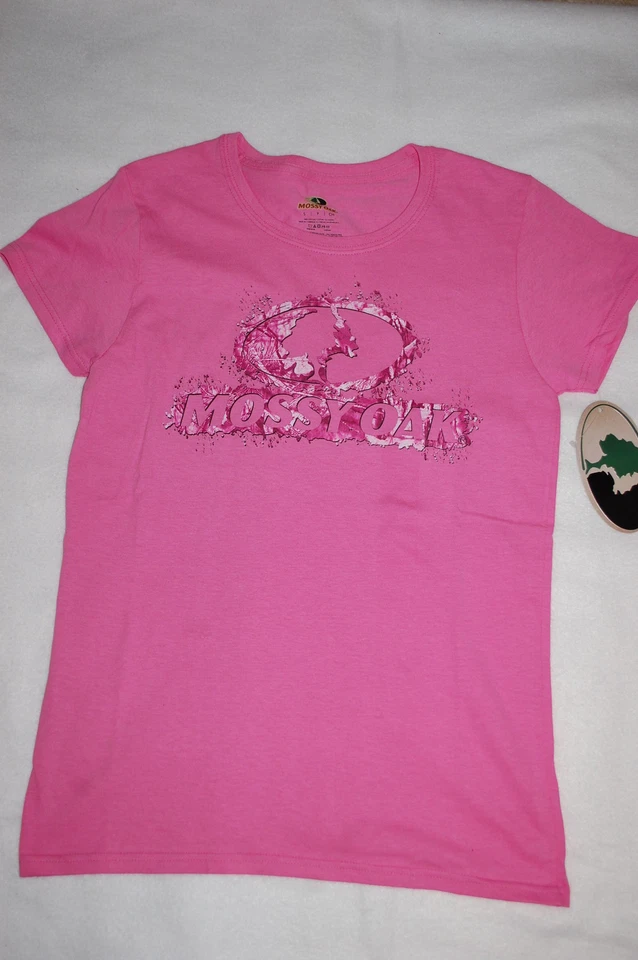 Camiseta para mujer S/S ROBLE MUSGOSO rosa con LOGOTIPO ESTAMPADO CAMUFLAJE manga gorra 2X 18-20 Foto 1 de 1