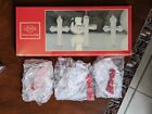 Lenox Silver Cross Christmas Ornaments Set Of 3 American By Design - 3" New