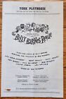 Billy Barnes Review Theatre Program York Playhouse NYC 1959 Ken Berry Bert Convy