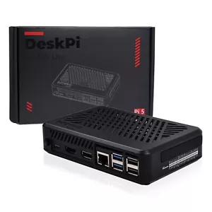 DeskPi Lite Pi5 Case ABS Enlosure with Armor Lite V5 Support M.2 NVMe SSD - Picture 1 of 12