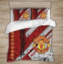 Manchester United Logo Ink Quilt Duvet Cover Set Queen Comforter Cover