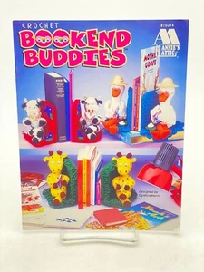 Bookend Buddies 5 Crochet Patterns Annie's Attic 870314 PB pamphlet  - Picture 1 of 4