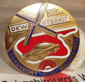 RALLYE BADGE int DKW CLUB STERRIT Zandvoort Circuit Holland 1959 Windmühle B59 - Bild 1 von 7