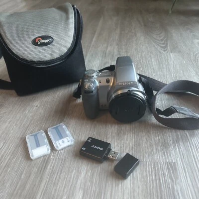 Sony DSC-H2 6.0MP Cyber-Shot Digital Camera 12x Zoom MPEGMOVIE VX Tested Working - Image 1 of 4