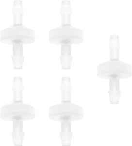 Pack of 5 Check Valve Hose Barb One Way Inline Check Valve Plastic Check Valve N - Picture 1 of 12