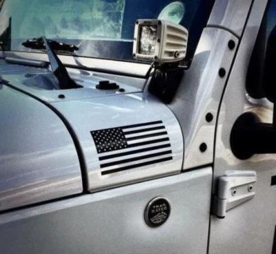 CALCOMANÍAS DE BANDERA AMERICANA para Jeep Wrangler / Renegade Rubicon Sport TJ JK XJ YJ CJ Foto 1 de 2