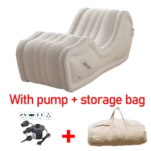 Relaxing Chair Inflatable Sofa Bed Load-Bear 300KG Sun Lounges Garden Chair S Sh - Picture 1 of 12