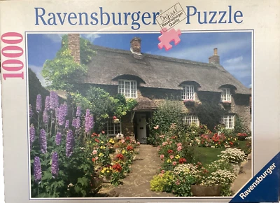 Ravensburger 1000pc Thornton Dale Cottage North Yorkshire 2006 jigsaw puzzle HTF - Image 1 of 2
