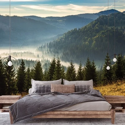 Mountain Forest WALLPAPER 312x219 cm adults bedroom unisex photo wall mural - Image 1 of 4