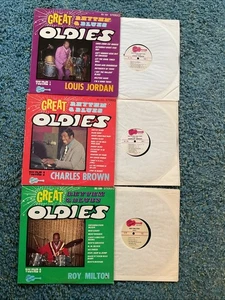 Louis Jordan – Charles-Brown-Roy Milton  Rhythm & Blues Oldies 3LP LOT VG+ - Imagen 1 de 4