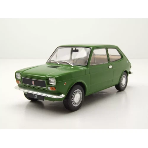 WhiteBox WB124236 Tôt 1971 Fiat 127 2 Porte Voiture Vert 1/24th Echelle Fonte