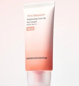 Sungboon Editor Pink Blossom Brightening Tone Up Sun Cream 50g SPF50+ PA++++ - Picture 1 of 11