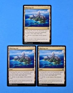 3x Thriving Isle Commander Masters 2023 CMM Mtg Magic Land Mana Card 432 - Picture 1 of 2