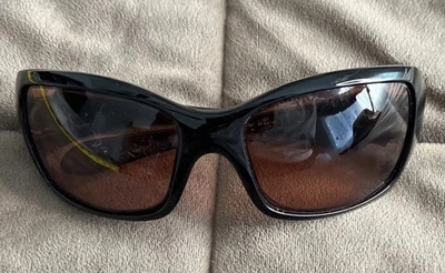 Gafas de sol Oakley Ravishing lentes rosas marcos negros pulidos 12-797 EE. UU. Foto 1 de 4