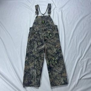 John Deere Mossy Oak Camo Bib Overalls Youth Size 5 Hunting Outdoors Workwear - Picture 1 of 13
