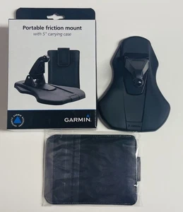 Garmin Portable Friction Mount & 5'' Carrying Case - New - Picture 1 of 5