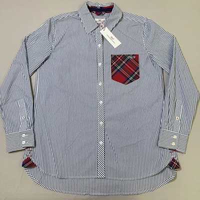 Camisa VINEYARD VINES Mujer Talla 4 Fiesta Rayas Morgan Abotonada Manga Larga Foto 1 de 4