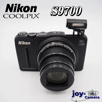 [Mint] Nikon COOLPIX S9700 16.0MP Compact Digital Camera Black w/Box FastShip - Image 1 of 4